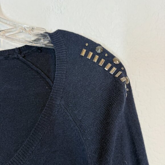 Rock Republic Y2K Crown Graphic Tunic Sweater Blue Medium - Picture 4 of 7